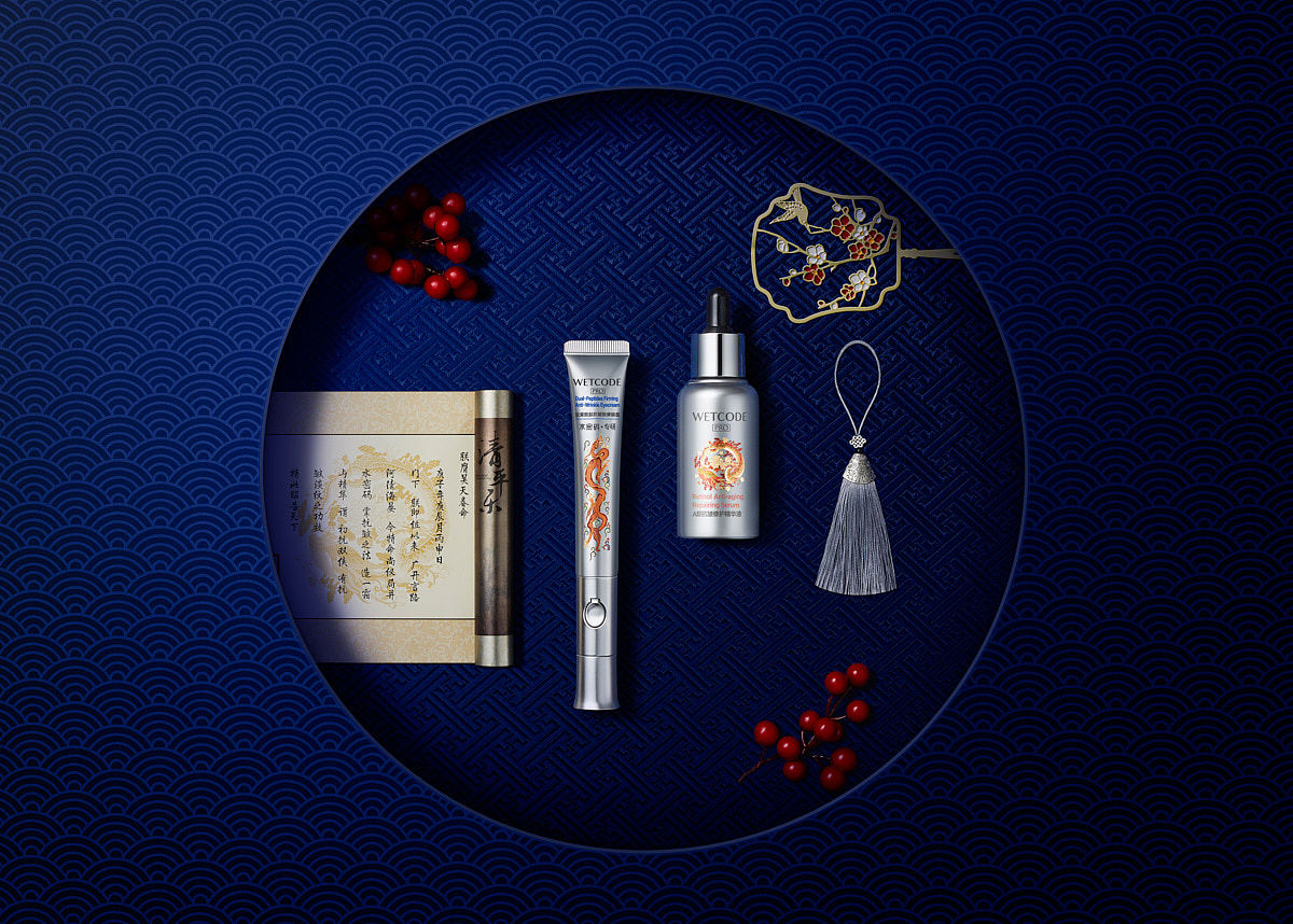 丹姿清平乐套盒创意场景拍摄