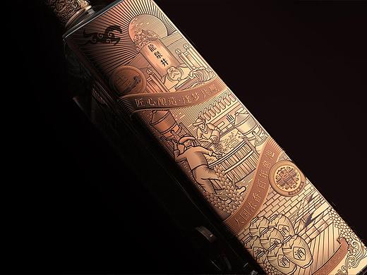 时尚复古风格白酒包装设计：大梦酒【黑马大创意设计】