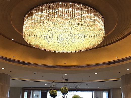 香格里拉酒店大堂水晶灯定制