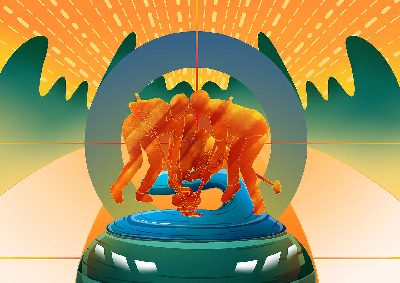 2022冬奥会拼搏的运动员