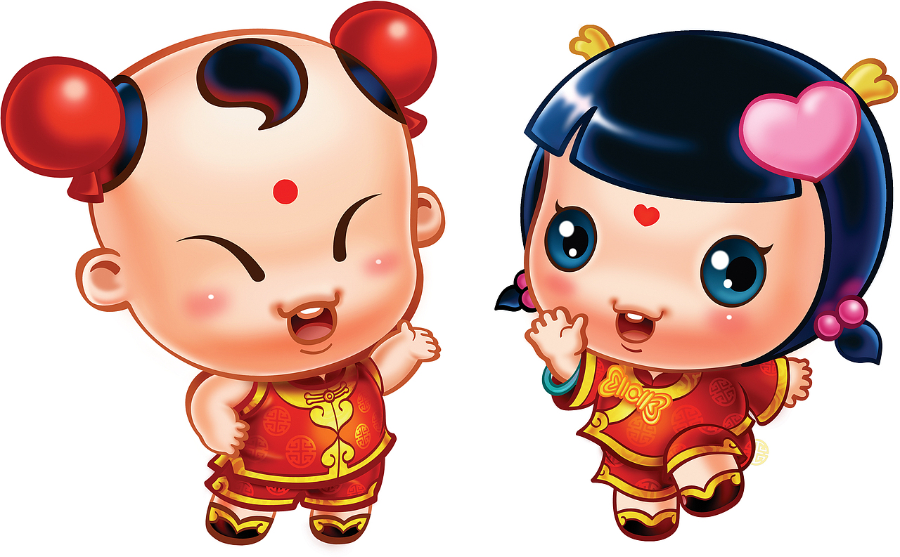 招财童子春节素材集合