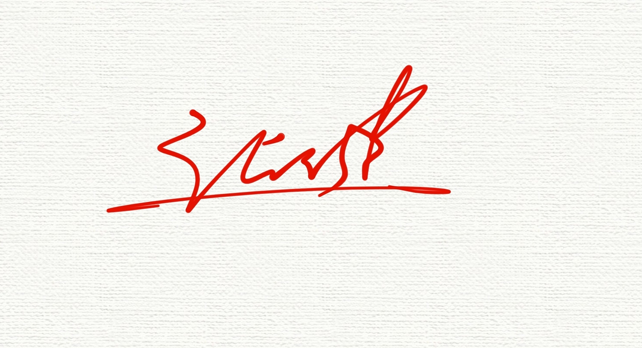 张健的签名一款丨艺术签名丨签名设计丨签名怎么写好看