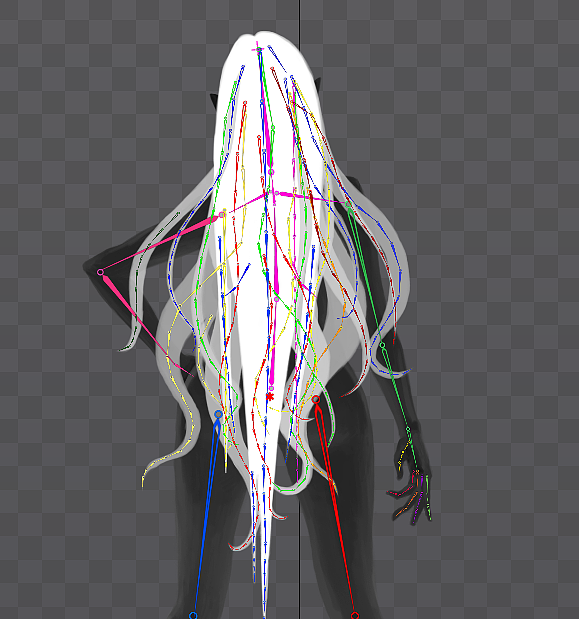 spine练习-头发飘动