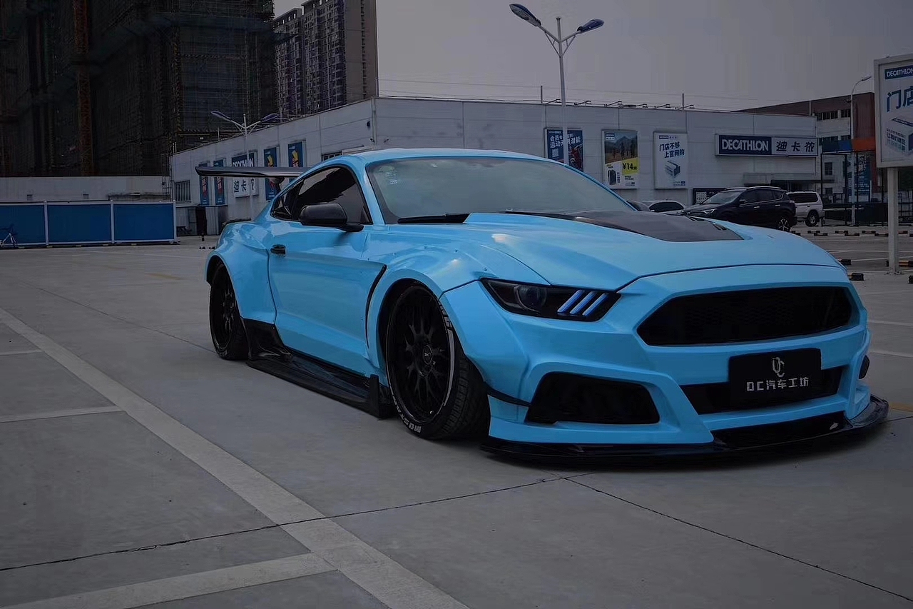 福特野马Mustang改装ROBOT机器人二代宽体包围机盖尾翼