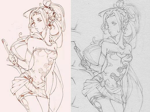 女性半身臨摹（個(gè)人主頁(yè)-ZNDA2Nzg5MTI=） - 創(chuàng)作習(xí)作 - 站酷設(shè)計(jì)師kongkong小漫原創(chuàng)素材 - 站酷ZCOOL