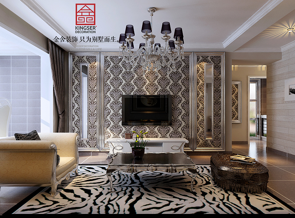 【远见小区装修】136㎡-现代时尚风格-金舍装饰-石家庄装修（图ZNTg3NDU4MDg=） - 家装设计 - 站酷设计师金舍小柯原创素材 - 站酷ZCOOL