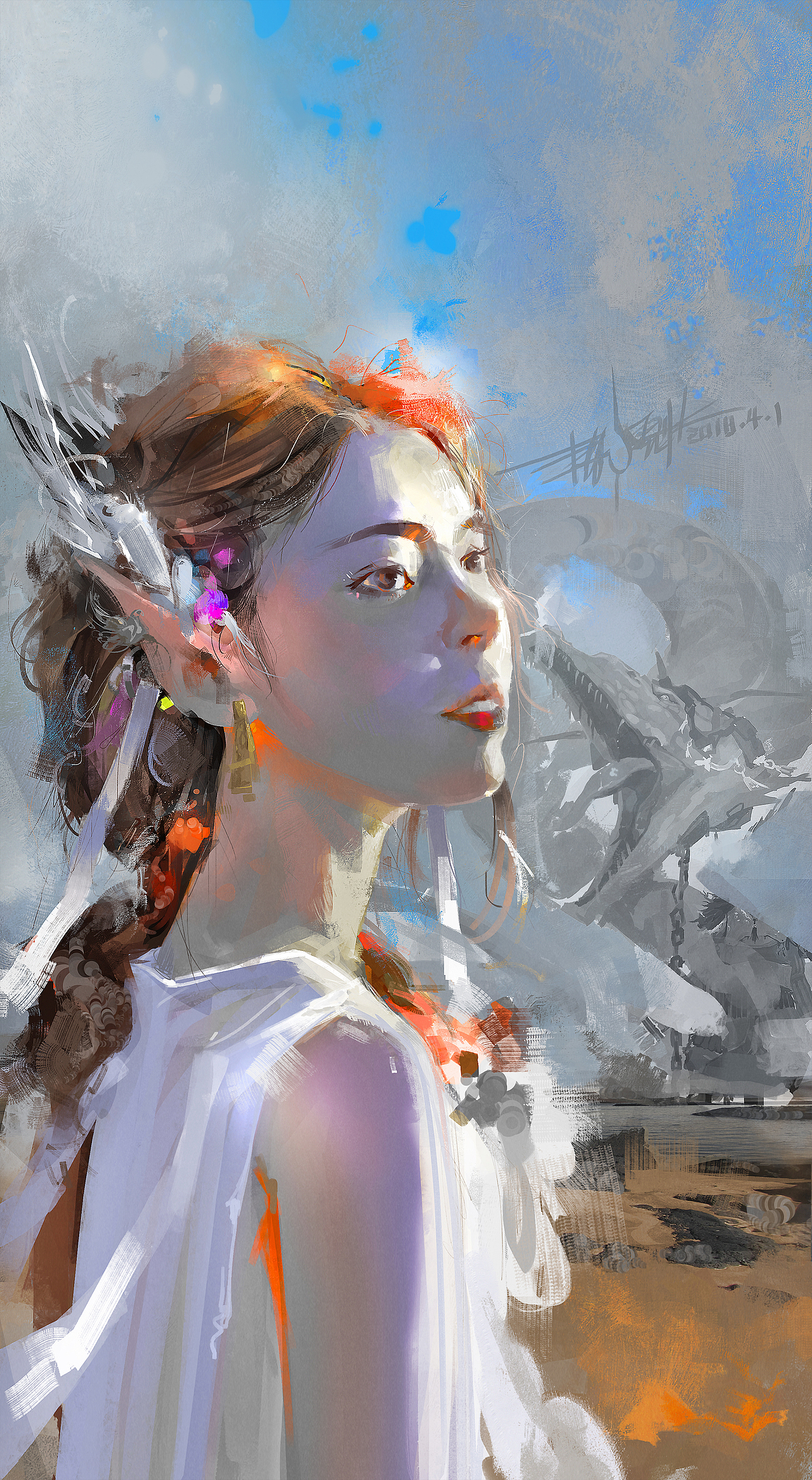 赵震北手绘的の101个女孩