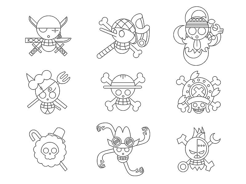 海贼王图标（图ZNjI0NDQ2ODg=） - 图标 - 站酷设计师风少xbf原创素材 - 站酷ZCOOL