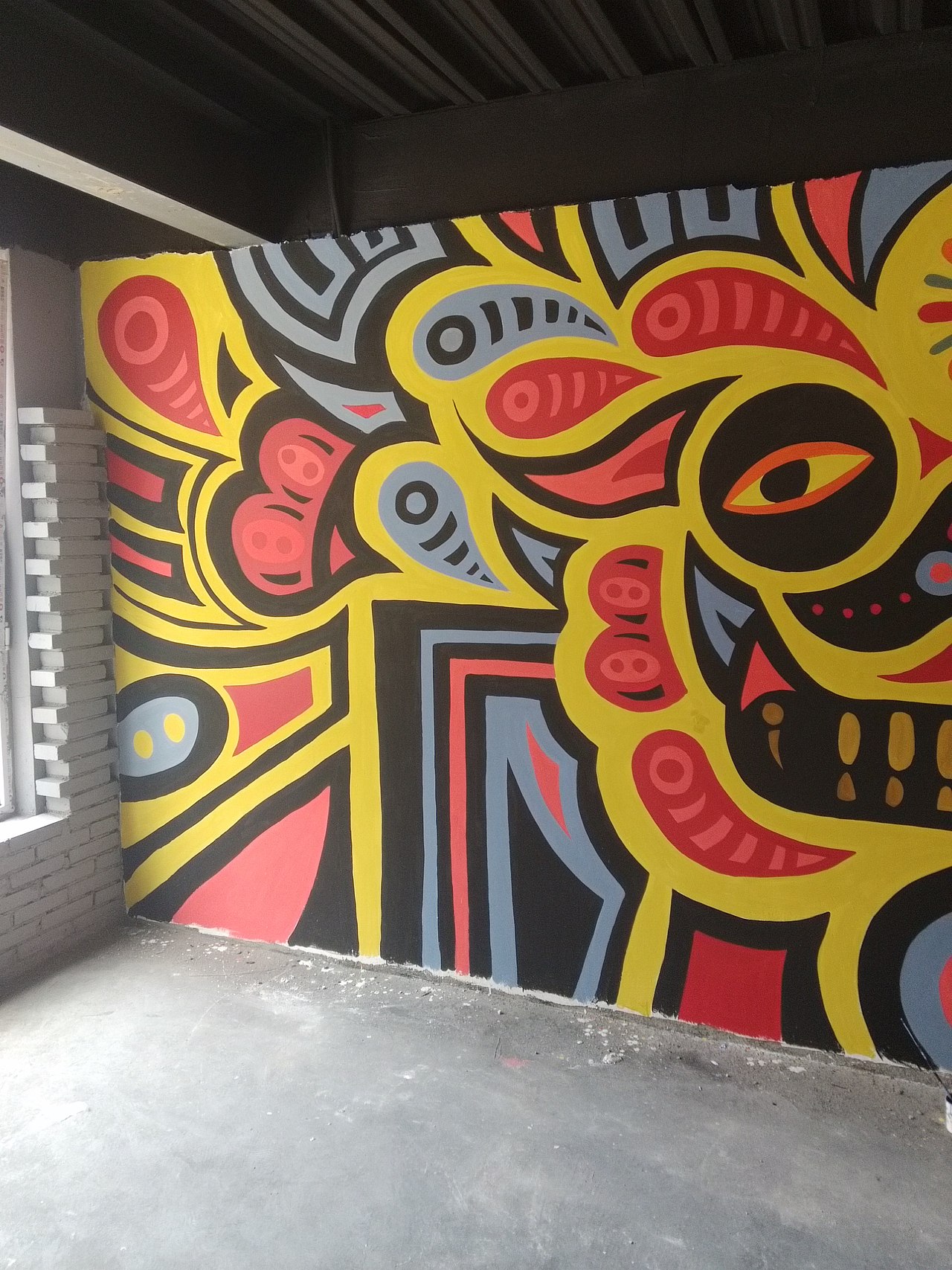 山西墙绘太原墙绘太原手绘墙画 饭店墙绘龙虾店 涂鸦