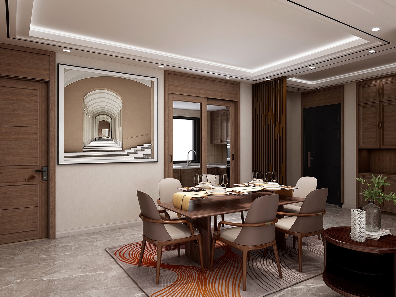 现代简约I客厅主卧