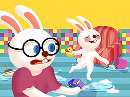 兒童繪本（兔兔的故事）