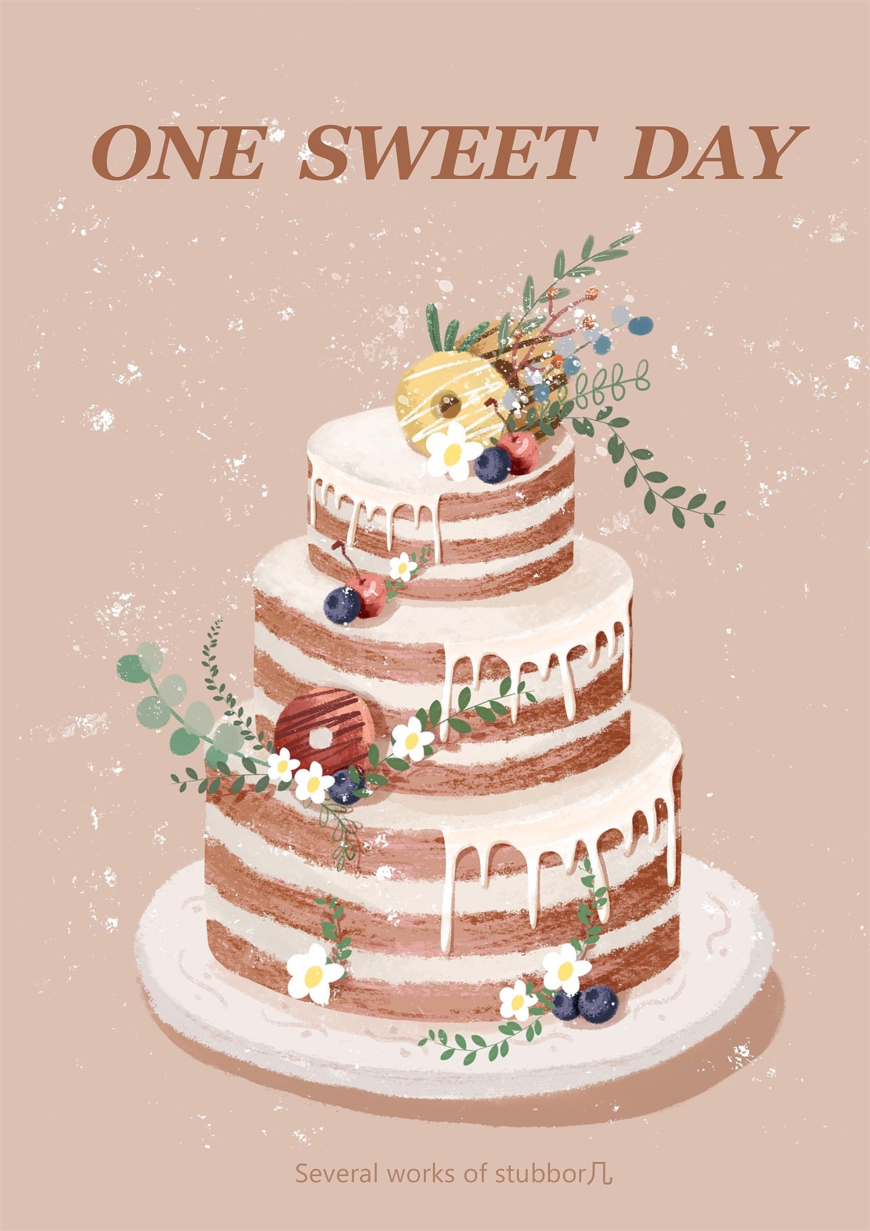 甜品（图ZMjE1OTI3NjA4） - 艺术插画 - 站酷设计师啊几啊几原创素材 - 站酷ZCOOL