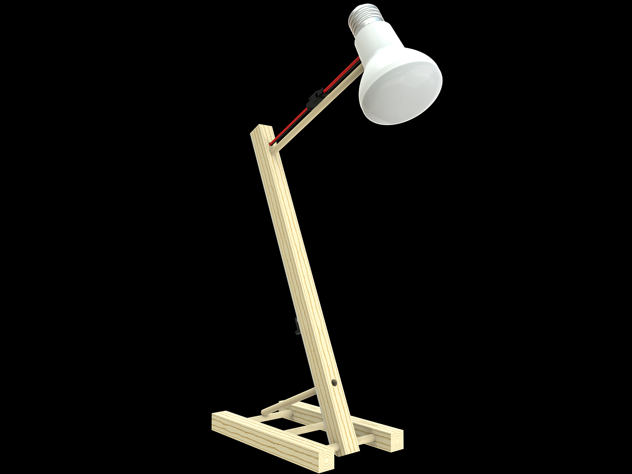 木有创意:LED触摸调光台灯