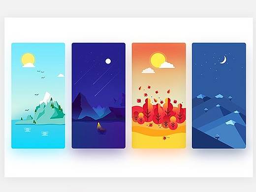 渐变插画临摹练习