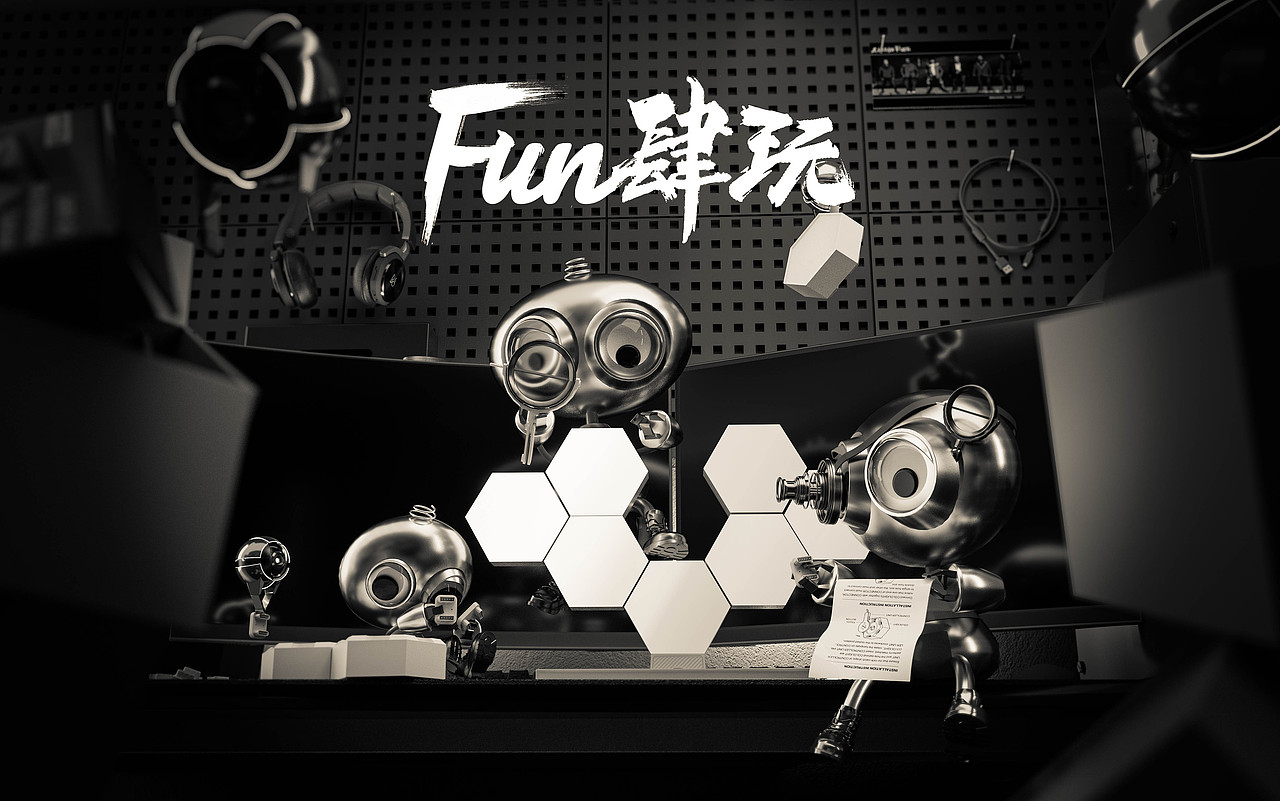 「works」Astromechanic Robot（图ZMjU3NDkyMjAw） - 其他三维 - 站酷设计师吴易困原创素材 - 站酷ZCOOL