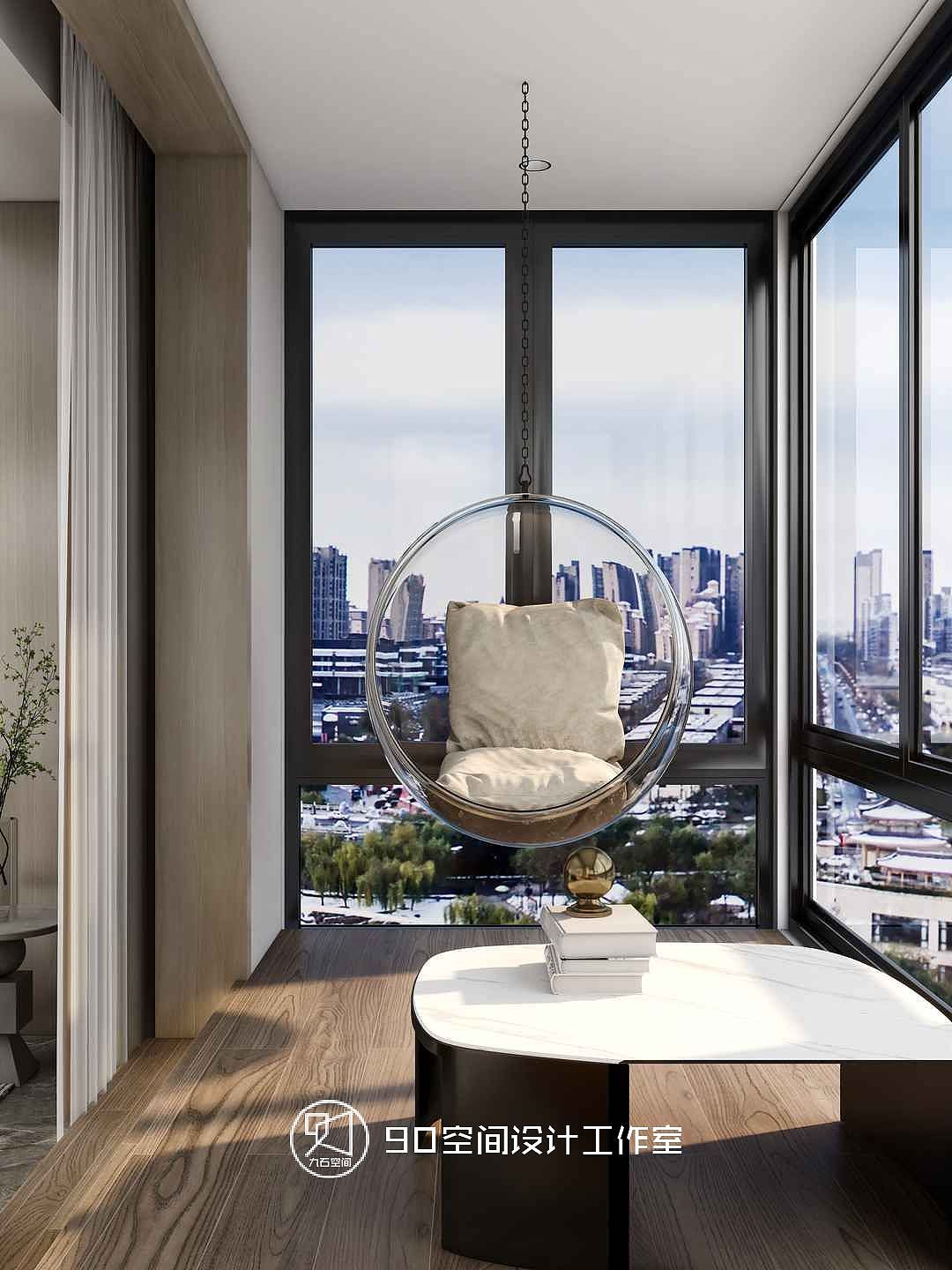 90空间设计∣《绿意浓情》125平方轻奢