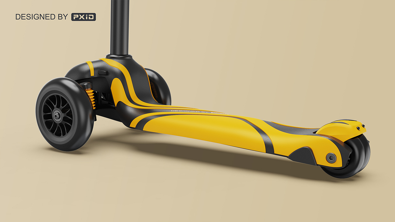 儿童滑板车设计（图ZMjA3MDA5NjUy） - 交通工具 - 站酷设计师品向设计原创素材 - 站酷ZCOOL