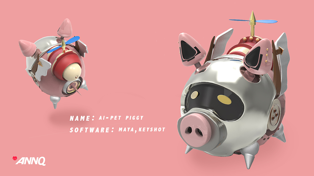 ai机器猪模型设计