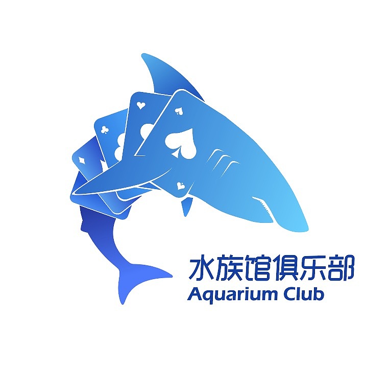 【水族馆俱乐部】logo设计(德州扑克俱乐部)
