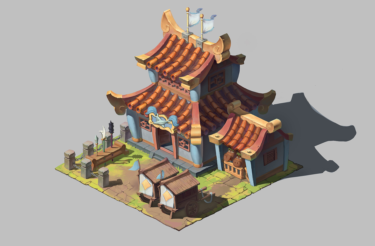 q版兵营|插画|游戏原画|君晓d - 原创作品 - 站酷 (zcool)