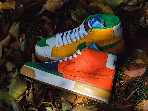 产品摄影，NiKe“Safety Orange&quot;鞋子外景景物拍摄