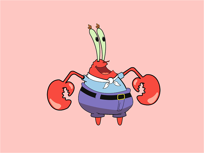 ai海绵宝宝派大星蟹老板临摹