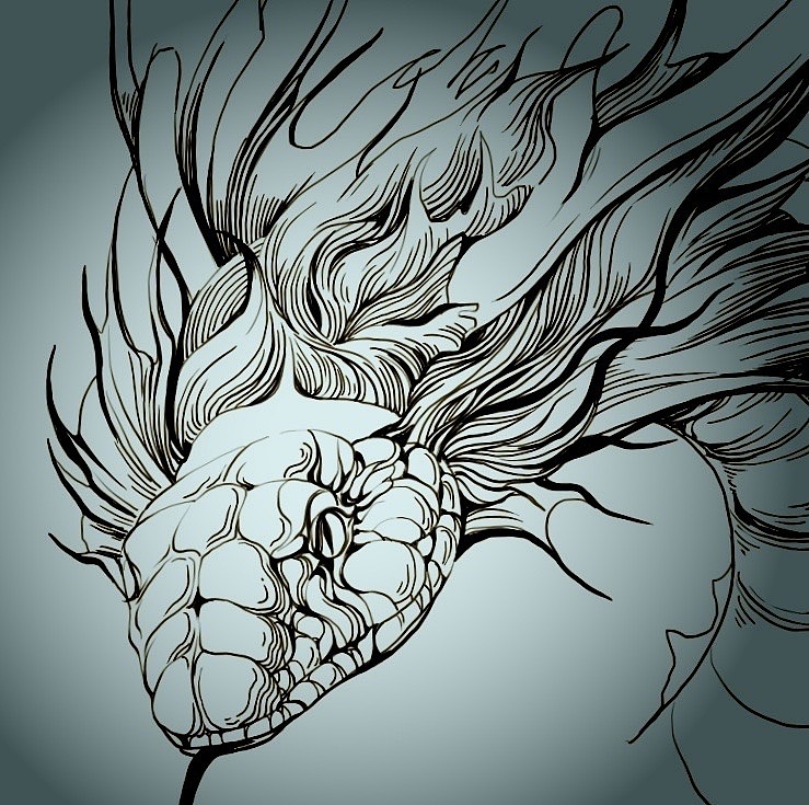 盗墓笔记同人插画两张（附过程）（图ZMjcwNTY1NzUy） - 商业插画 - 站酷设计师坑国大殿下原创素材 - 站酷ZCOOL