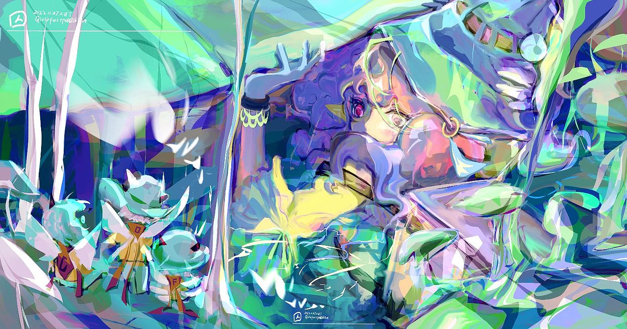 色彩暴击摸个鱼（图ZMzI0NDQ4OTQ4） - 创作习作 - 站酷设计师囚绿服stpd原创素材 - 站酷ZCOOL