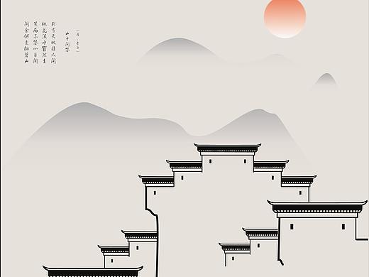 中国风徽派建筑