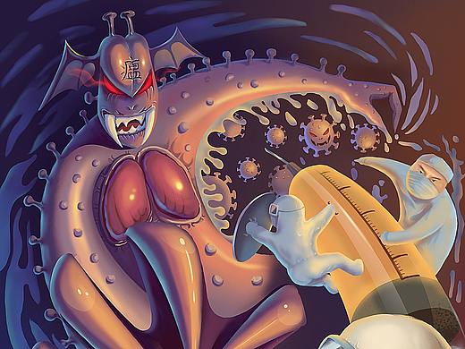 戰(zhàn)疫（個人主頁-ZNDI3ODQyMDQ=） - 商業(yè)插畫 - 站酷設計師Jackymaker原創(chuàng)素材 - 站酷ZCOOL