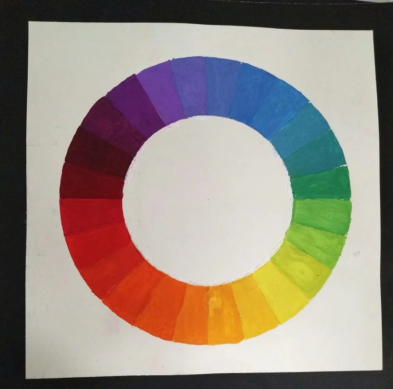 24色环怎么手绘画图片