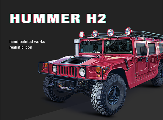 HUMMER H2 写实图标