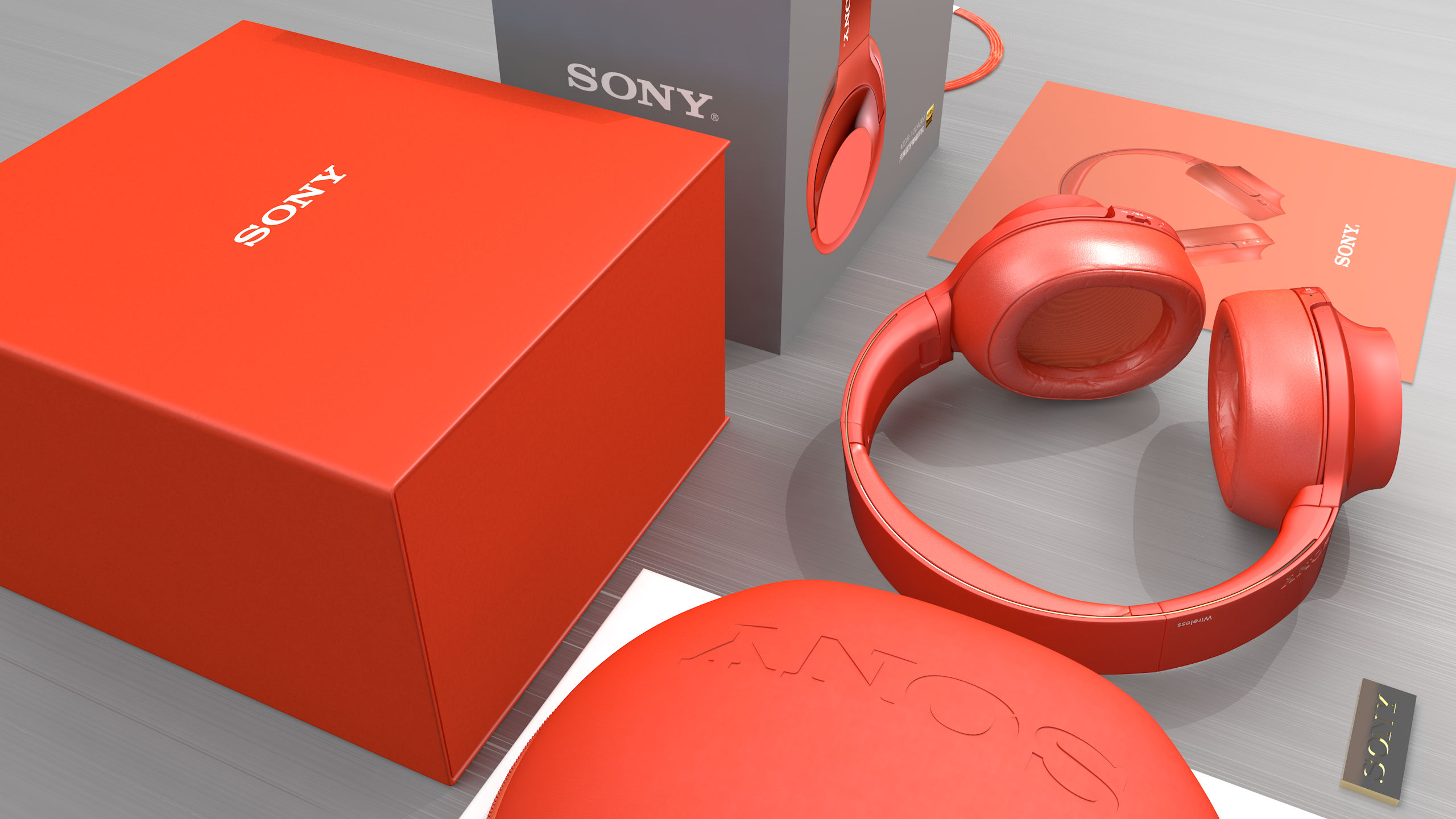 索尼耳机-c4d建模渲染[仅供学习]|工业/产品|电子产品|月半示耳