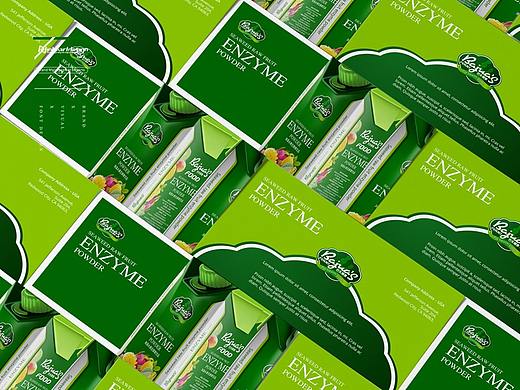 巴夭酵素品牌商标VIS定位设计包装定位设计-因心设计
