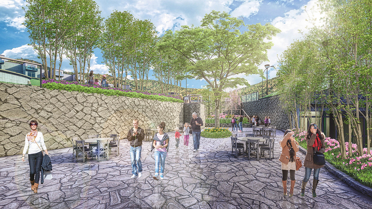 森林公园山地别墅样板房设计|空间|景观设计|边工_原创作品-站酷