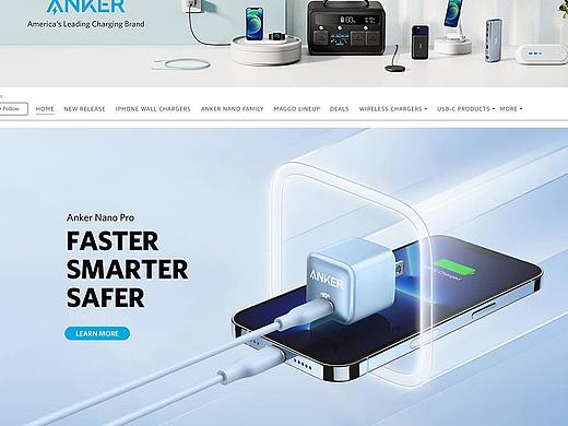 手机配件亚马逊首页店铺装修