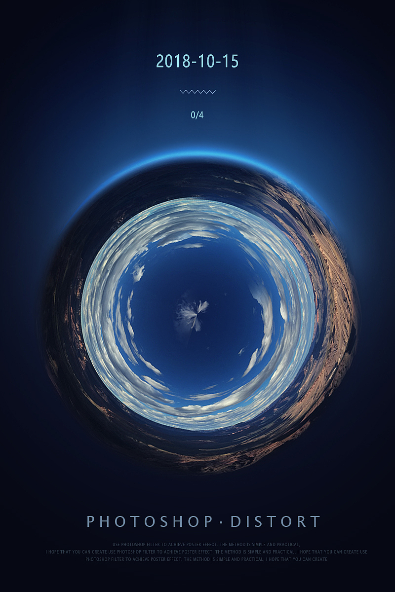 白无常ps教程作业极坐标