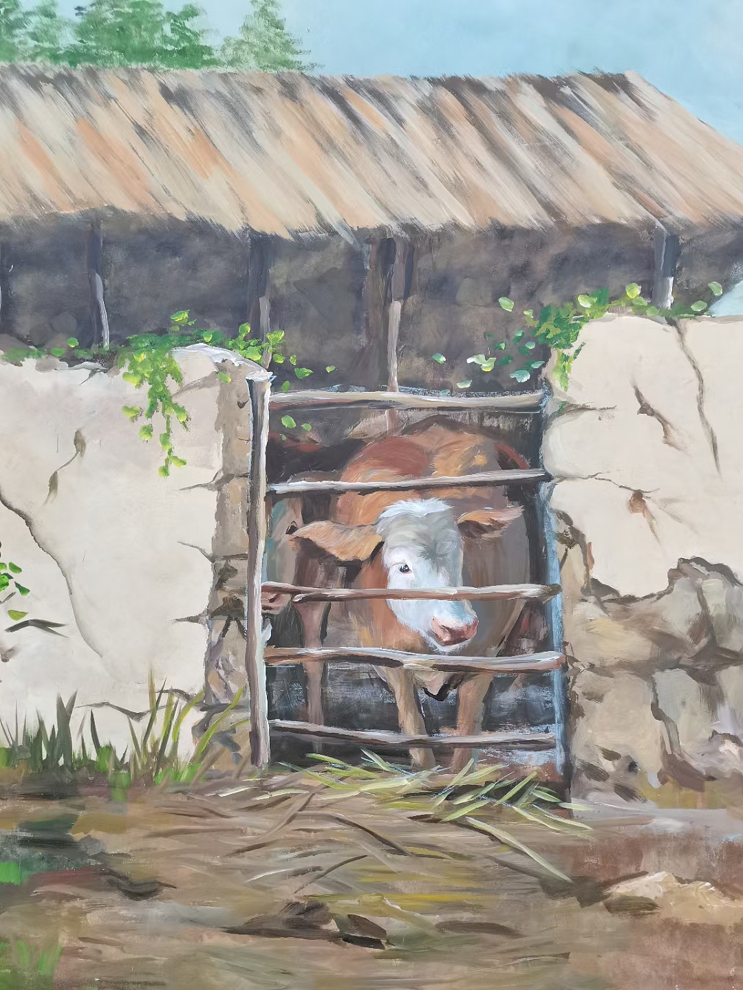 精美艺术墙绘现场创作