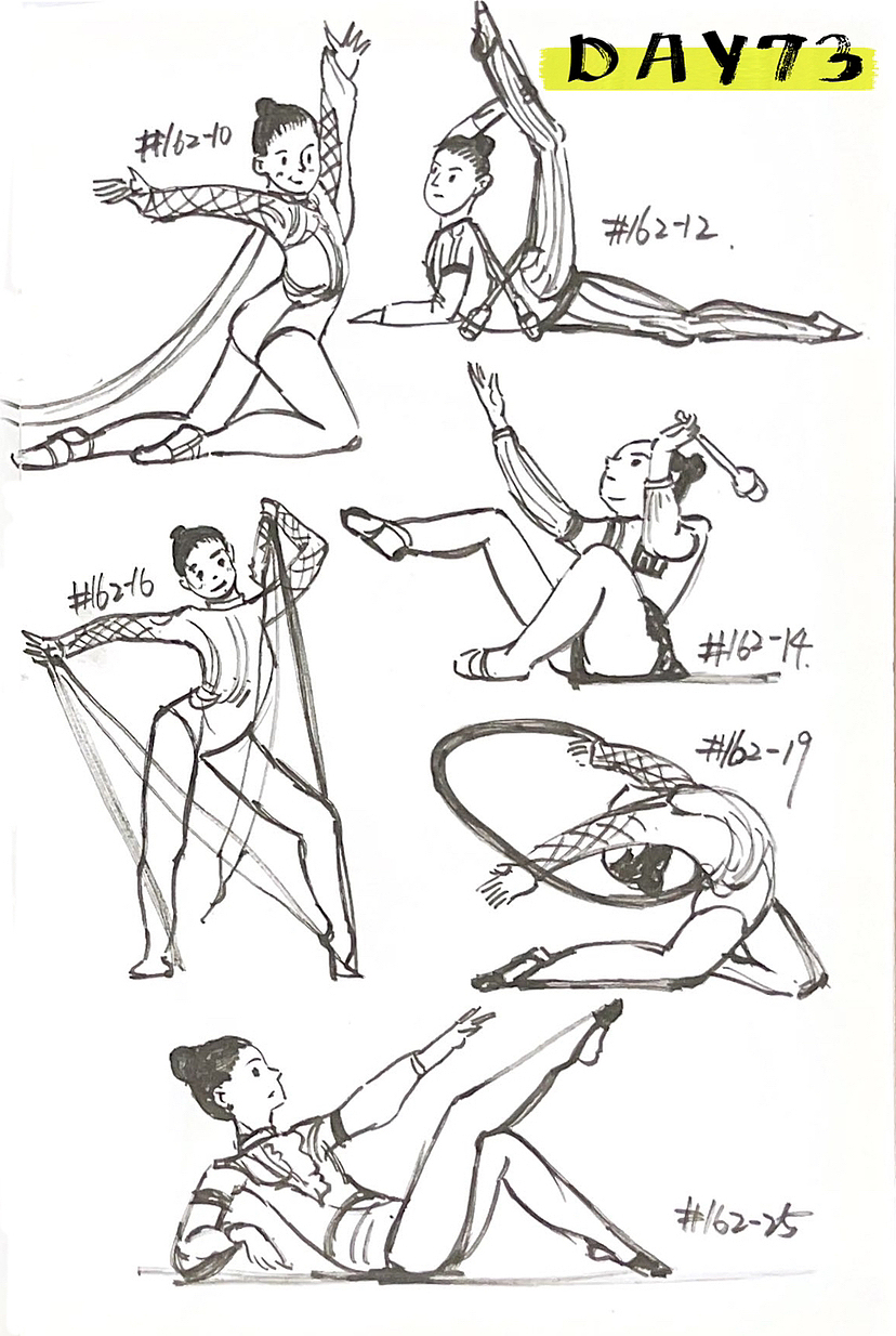 速写60天挑战第二次11月到12月（图ZMzMwMTc3OTA4） - 创作习作 - 站酷设计师易意Evelyn原创素材 - 站酷ZCOOL