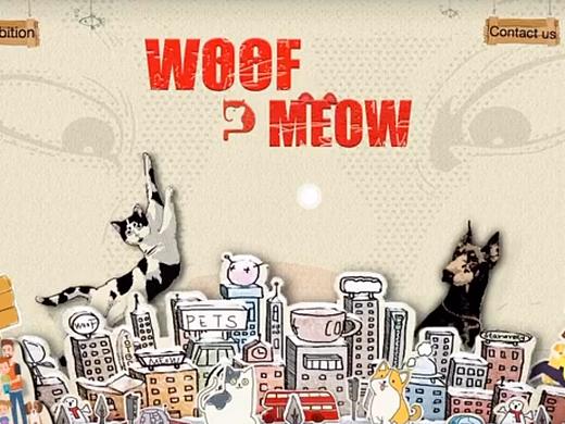WOOFMEOW宠物展厅+海报+宣传视频设计