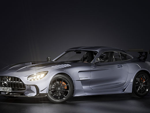 C4D渲染 奔驰amg gt跑车