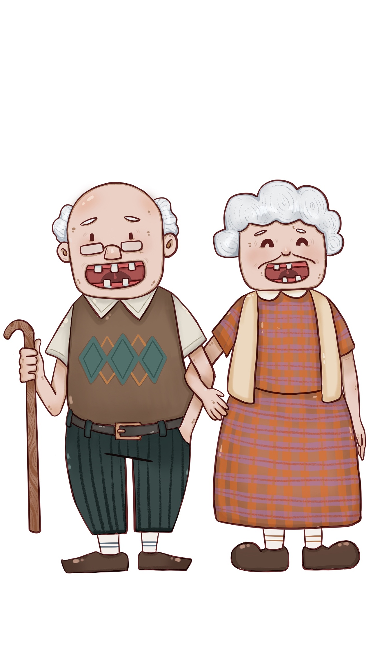 Cartoon Elderly, Characters, Family, Men PNG Image And Clipart Image ...
