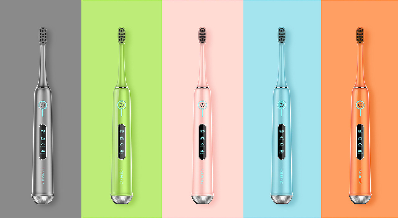 电动牙刷设计（图ZMjE0ODc2MTUy） - 生活用品 - 站酷设计师ZRH朱荣华原创素材 - 站酷ZCOOL