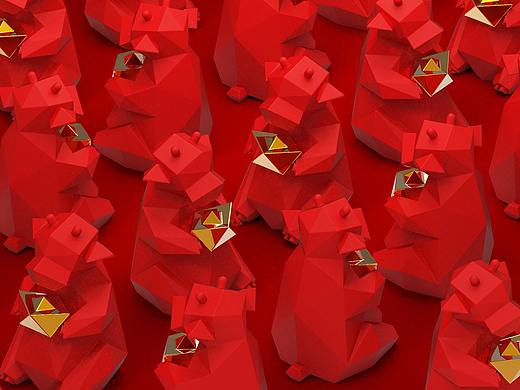 恭喜发财，2021牛年吉祥物｜青红皂白