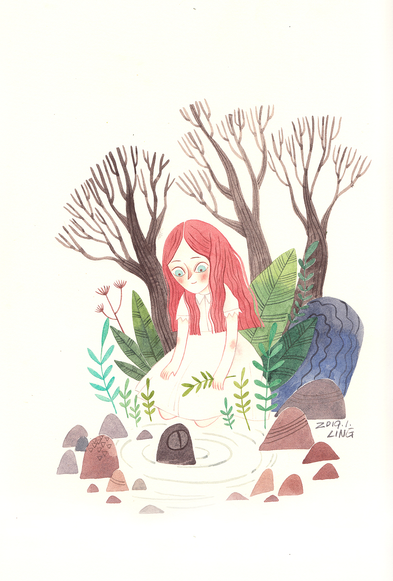 水彩儿童插画合集