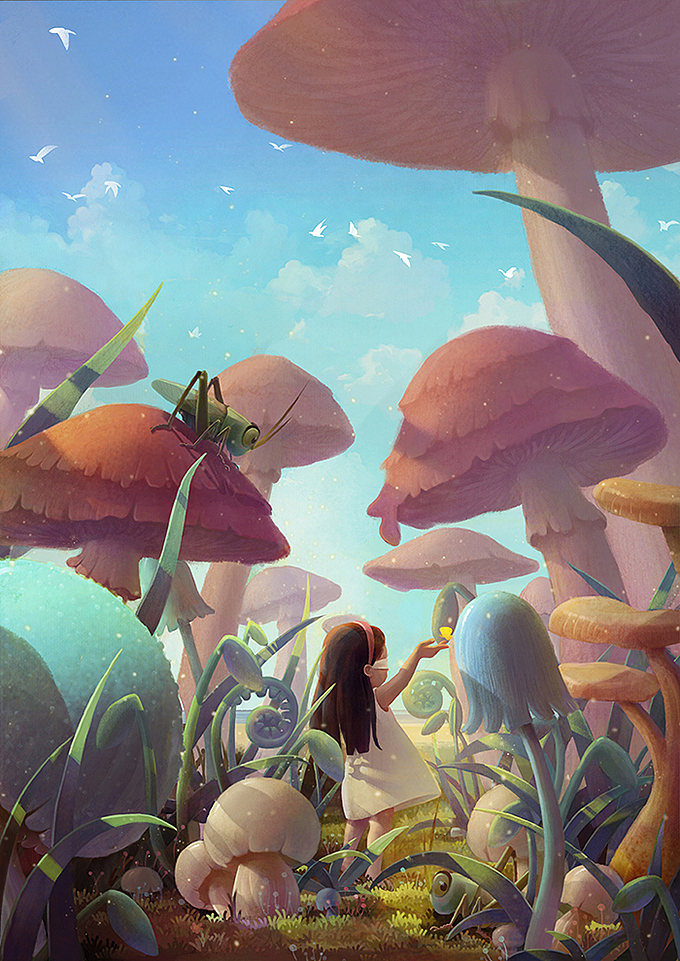 《我有一双美丽的眼睛》系列（图ZMzU3NzkzODA=） - 儿童插画 - 站酷设计师飞飞虫原创素材 - 站酷ZCOOL