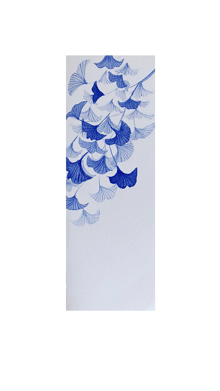 水彩—羽扇豆蓝