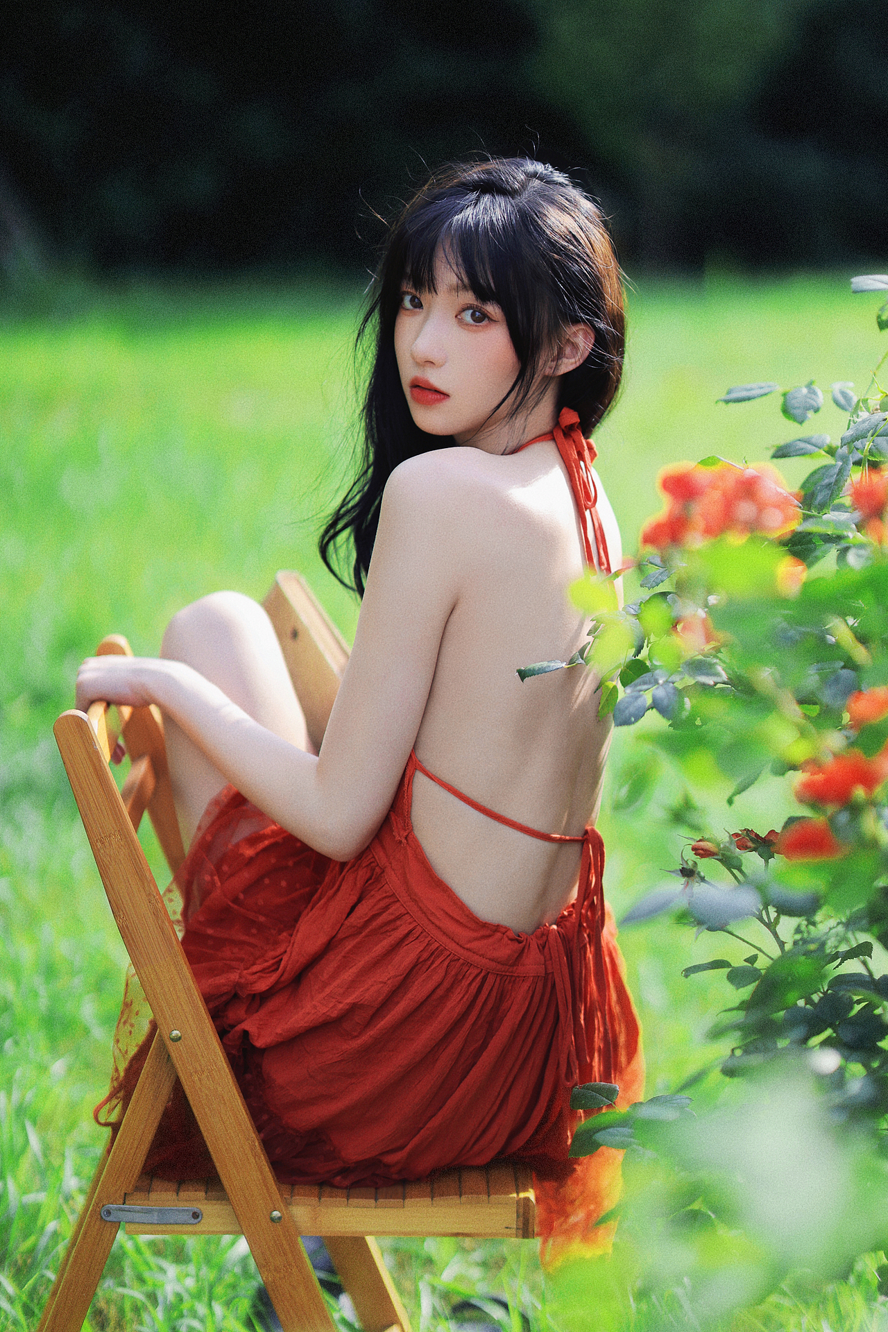 红裙少女写真（图ZMzEwNjQ5MzIw） - 人像摄影 - 站酷设计师流浪的维纳斯原创素材 - 站酷ZCOOL
