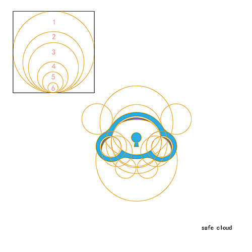 logo黄金分割切圆标准制图