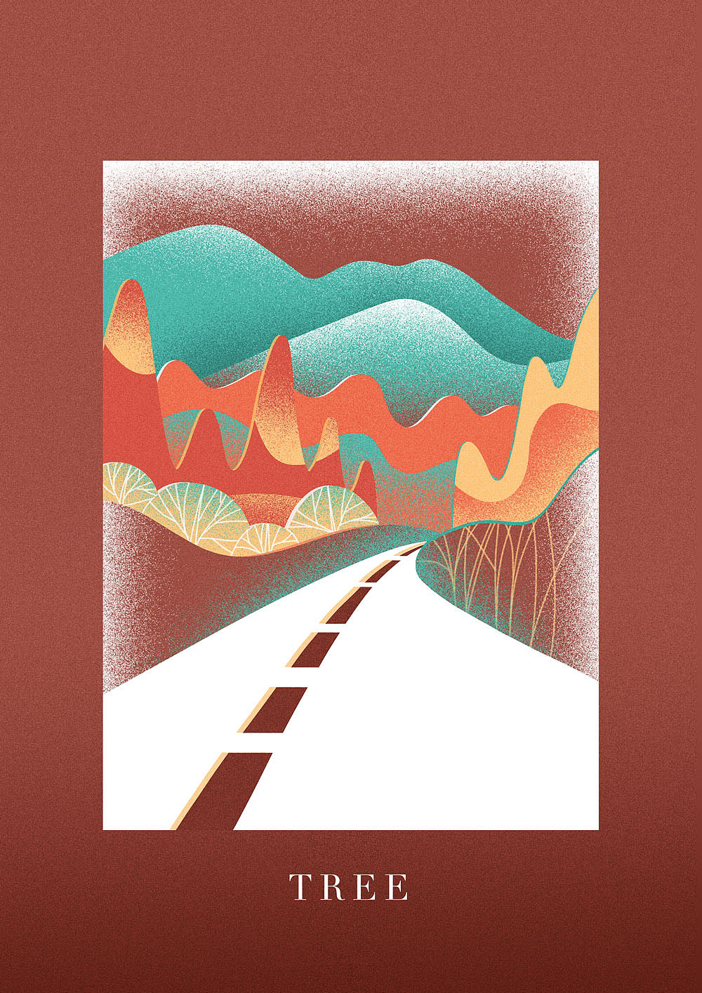 山·路·树（图ZMjA0MTk3NjIw） - 创作习作 - 站酷设计师Hong猪猪原创素材 - 站酷ZCOOL